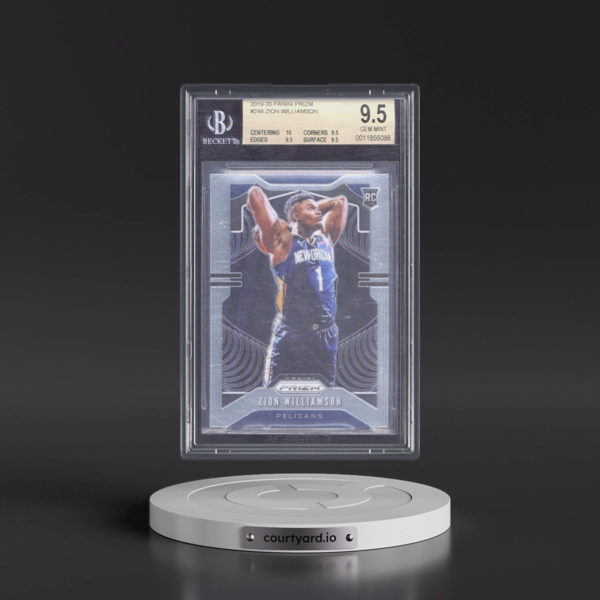 2019 Zion Williamson - Basketball Panini Prizm BGS 9.5 GEM MINT